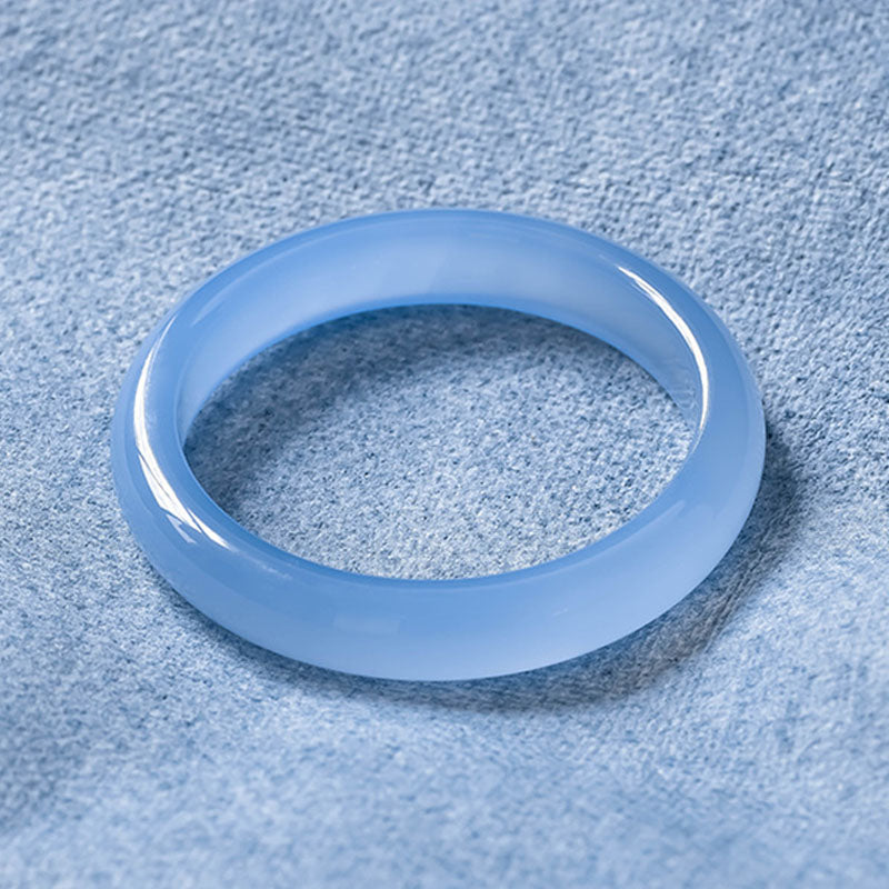 Blue Chalcedony Emotional Balance Bracelet Bangle - image 5