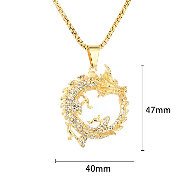 Buddha Stones Chinese Zodiac Dragon Pattern Success Necklace Pendant - image 5