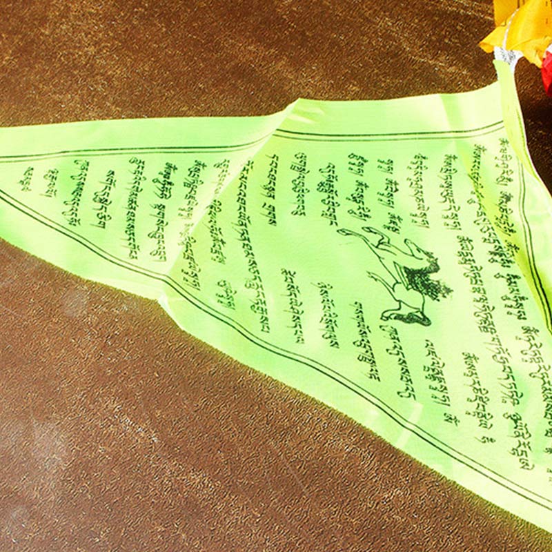 Tibetan Blessing Outdoor 25 Pcs Triangle Prayer Flag Decoration - image 13