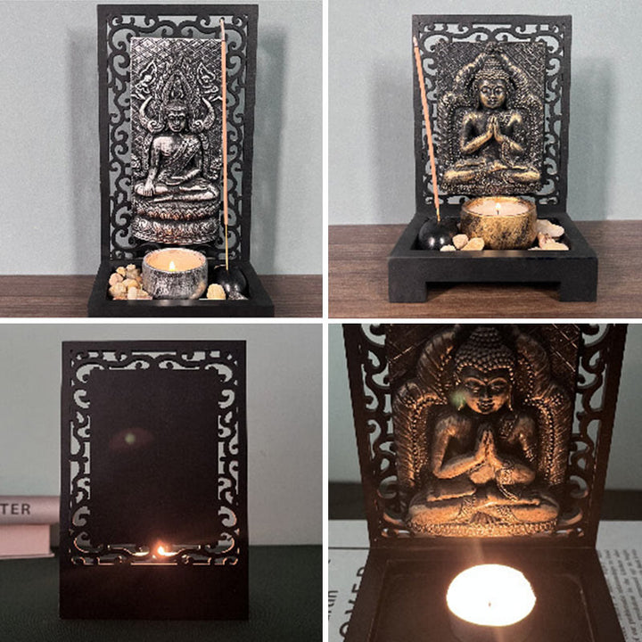 Buddha Stones Buddha Compassion Serenity Home Resin Prayer Altar Decoration - image 12