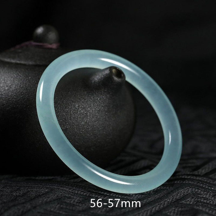 Buddha Stones Natural Jade Healing Blessing Bangle Bracelet - 56-57mm - image 5