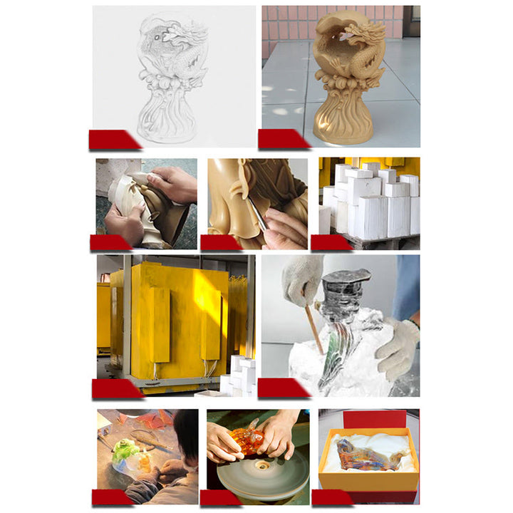 Buddha Stones Kwan Yin Avalokitesvara Handmade Figurine Liuli Crystal Art Piece Wealth Statue Home Offering Decoration - image 15