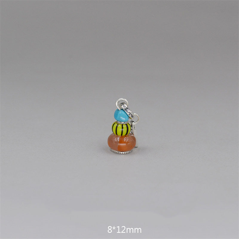 Buddha Stones Zen Cairn Labradorite Various Crystals Calm Pendant Necklace - Turquoise&Red Agate Pendant 8*12mm - image 33