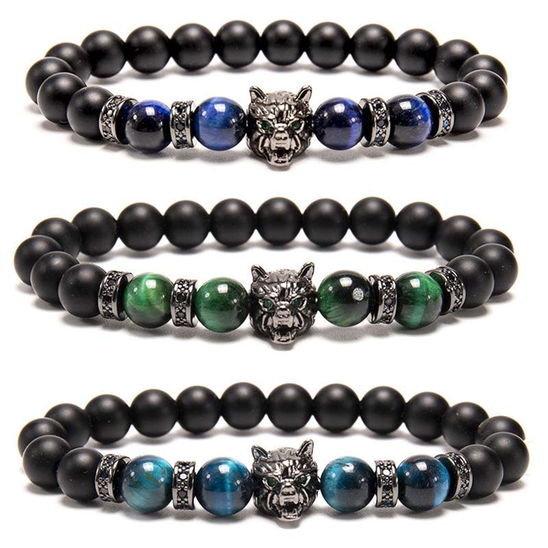 Buddha Stones “Save A Wolf” Bracelet