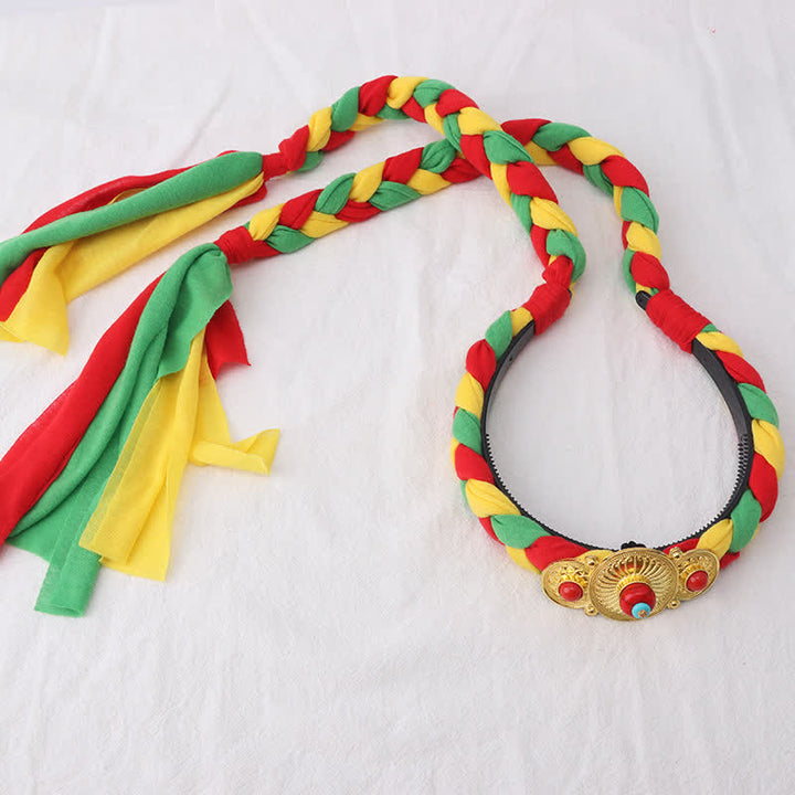 Tibetan Colorful Tassel Beads Hair Decoration Hair Accessories