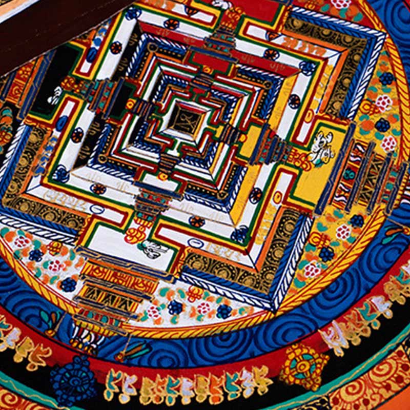 Tibetan Handmade Thangka Mandala Painting Blind Box Random Color Pattern