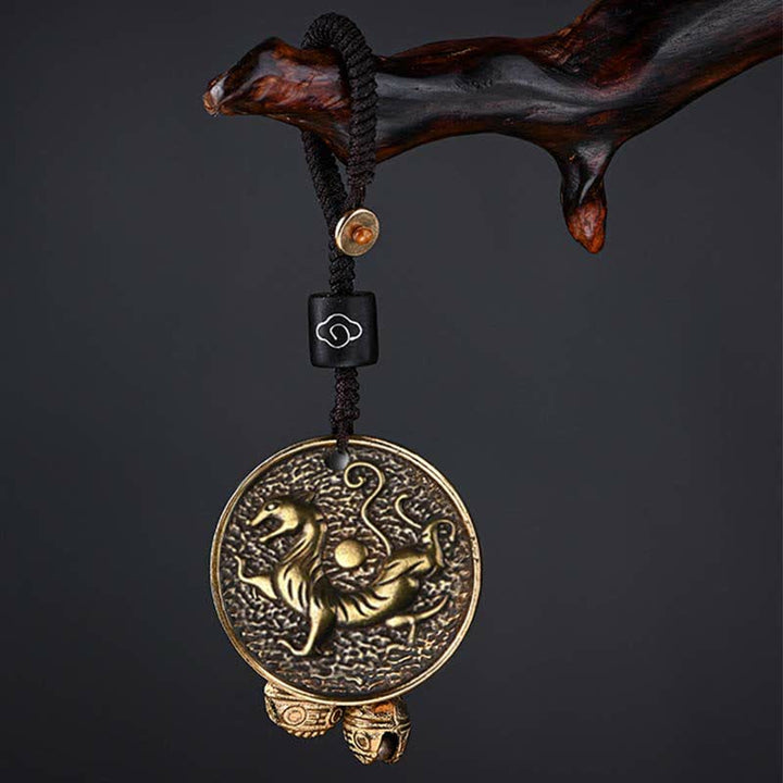 Four Symbols Azure Dragon White Tiger Vermilion Bird Black Tortoise Key Chain