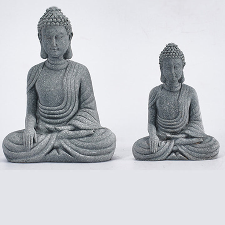 Buddha Stones Sitting Meditation Buddha Blessing Compassion Decoration