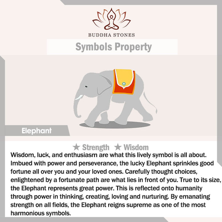 Tibetan Handmade Wise Future Elephant Red String Bracelet