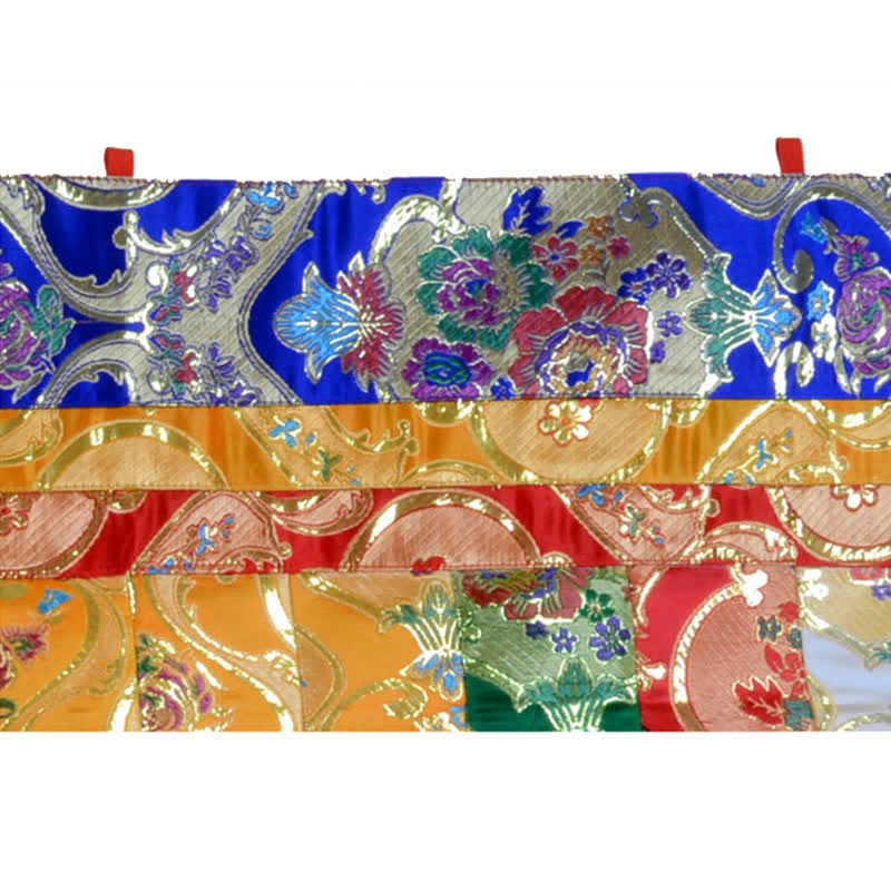 Tibetan Five Colors Hanging Curtain Prayer Altar Healing Meditation Curtain