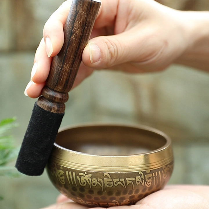 Tibetan Sound Bowl Handcrafted for Yoga and Meditation Singing Bowl Set