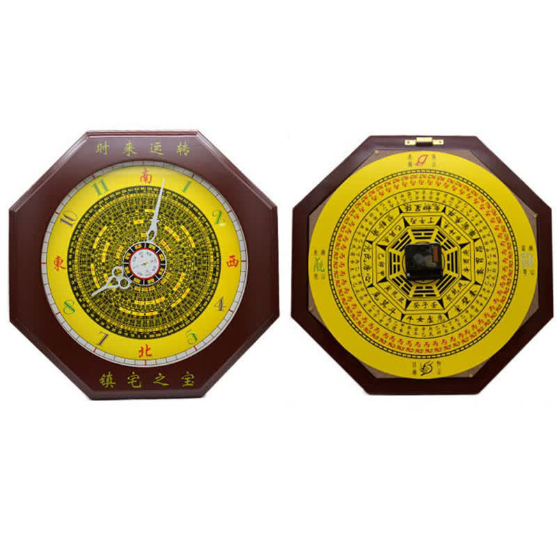 Feng Shui Bagua Map Balance Energy Map Wall Clock