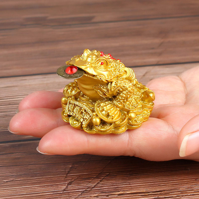 Buddha Stones FengShui Wealth Lucky Frog Decoration