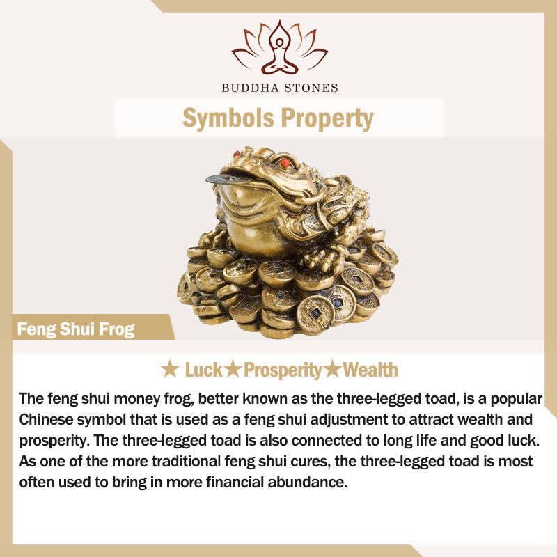 Buddha Stones FengShui Wealth Lucky Frog Decoration