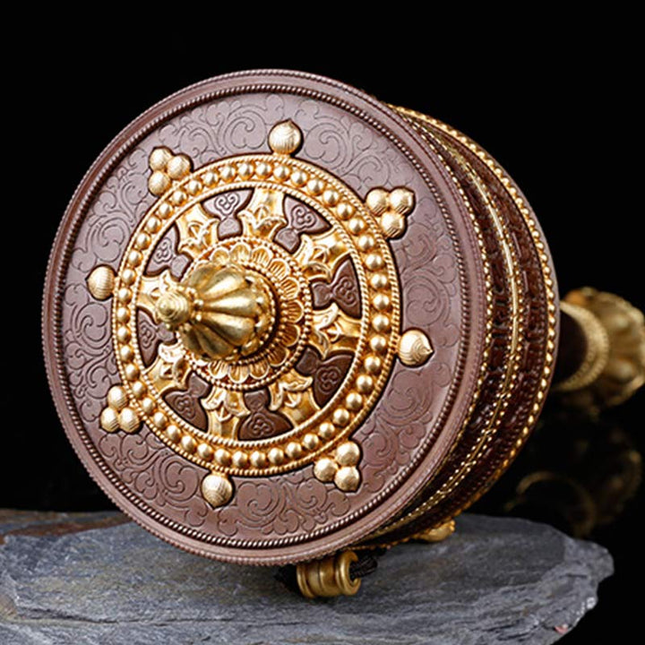 Tibetan Prayer Wheel Six True Words Copper Balance Decoration