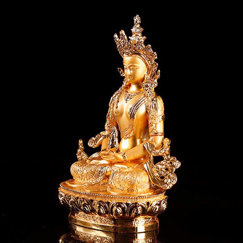 Longevity Buddha Figurine Serenity Statue Home Decoration