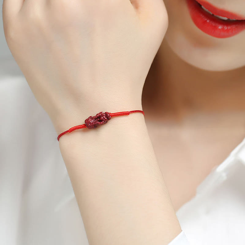 FREE Today: Bring Positive and Blessing Energy Lucky Cinnabar Red String Bracelet