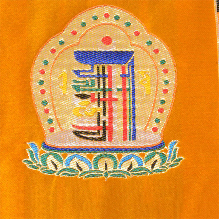 Prayer Altar Mat Man-Bcu Kalachakra Healing Meditation Jacquard Mat