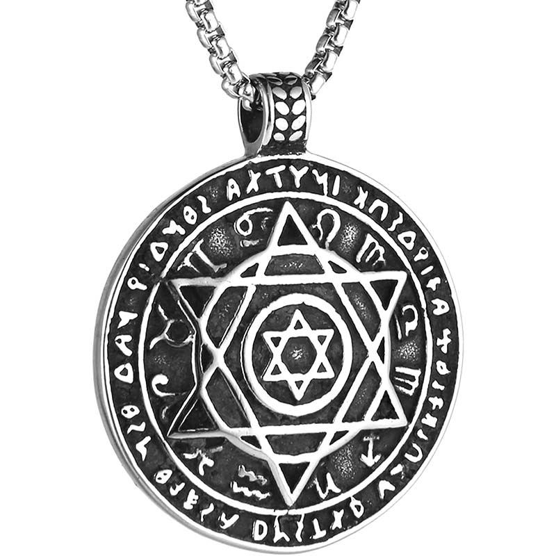 Buddha Stones Star of David Protection Necklace