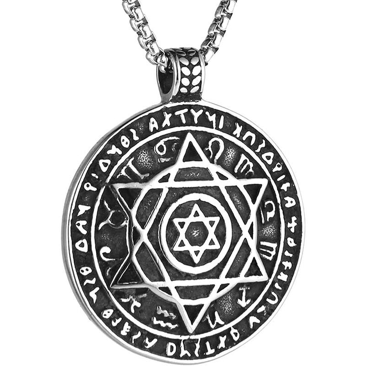 Buddha Stones Star of David Protection Necklace