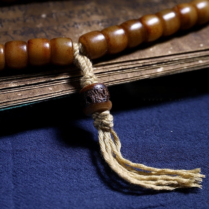 Tibetan Yak Bone Balance Strength Wrist Mala