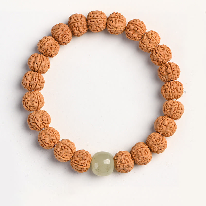 Buddha Stones Tibet Rudraksha Bodhi Seed Wealth Auspiciousness Bracelet