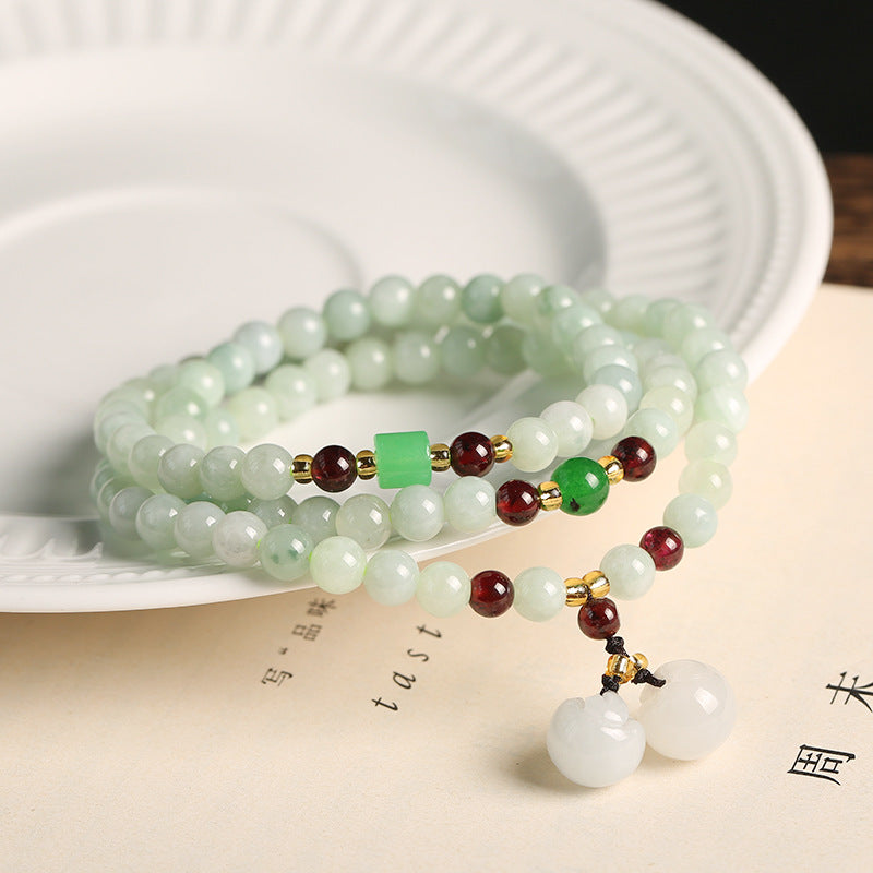 Buddha Stones Natural Jade Pixiu Buddha Abundance Bracelet