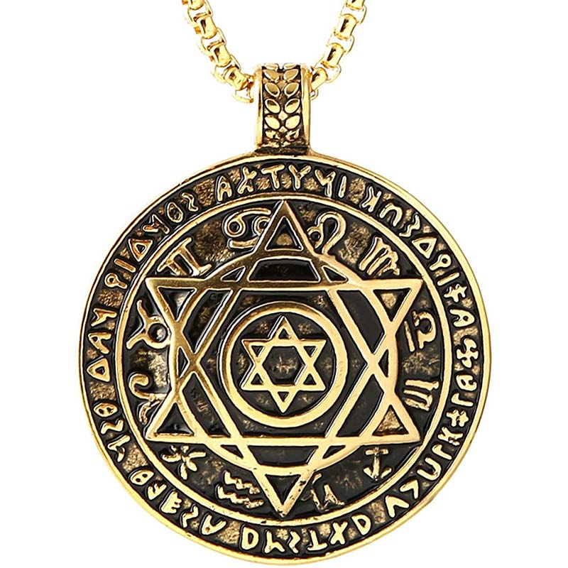 Buddha Stones Star of David Protection Necklace