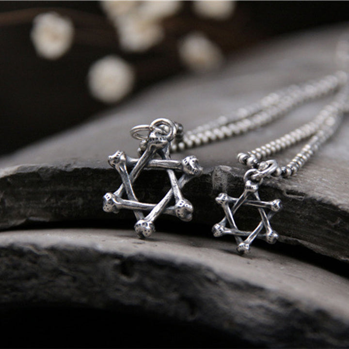925 Sterling Silver Star of David Hope Protection Necklace