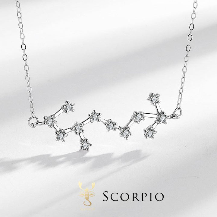 925 Sterling Silver 12 Constellations of the Zodiac Astrology Blessing Necklace Pendant (Extra 30% Off | USE CODE: FS30)