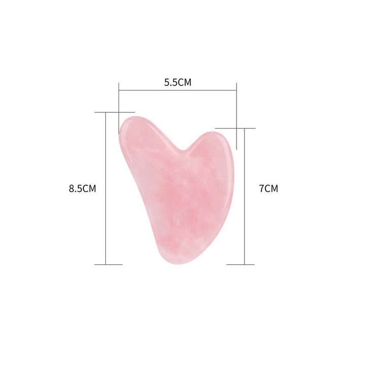 Natural Gemstone Crystal Love Heart Gua Sha Board Gua Sha Tool (Extra 30% Off | USE CODE: FS30)