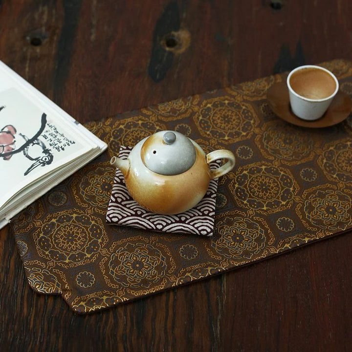 Elegant Floral Brocade Pattern Cup Mat Tea Cup Coaster