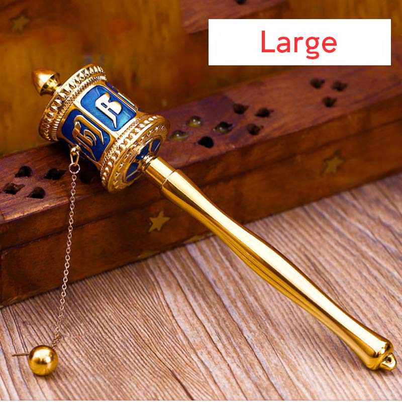 Tibetan Prayer Wheel Six True Words Blessing Meditation Decoration