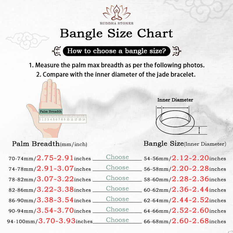 Buddha Stones Natural Chalcedony Harmony Positive Bracelet Bangle