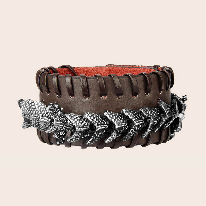 Dragon Leather Protection Weave Bracelet