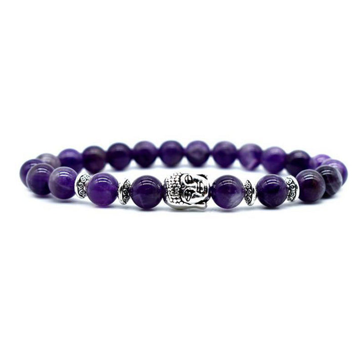 Buddha Stones Amethyst Love Healing Bracelet