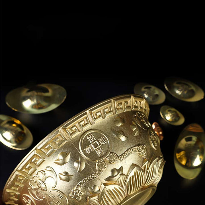 Buddha Stones FengShui Attracting Wealth Copper Decoration