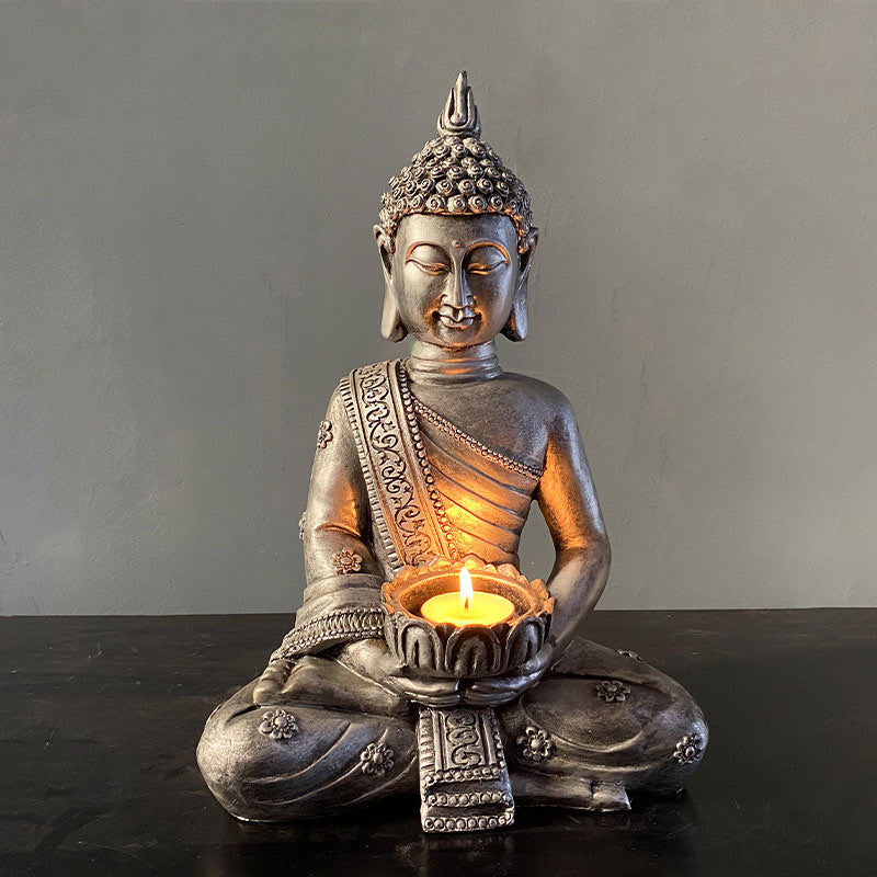 Tibetan Buddha Blessing Decoration Candlestick