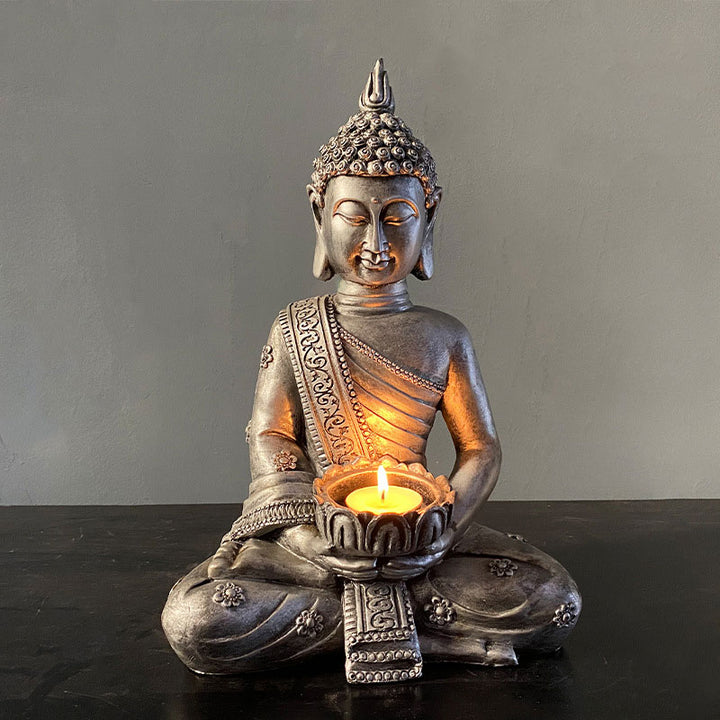 Tibetan Buddha Blessing Decoration Candlestick