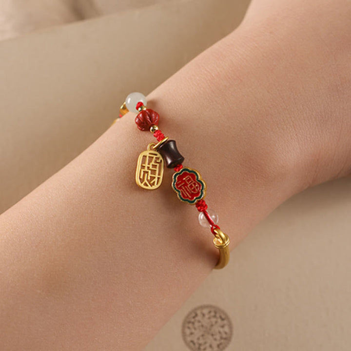 Tibetan Auspicious Clouds Fortune Happiness Wealth Luck Bracelet