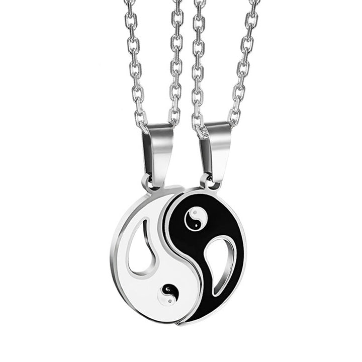 FREE Today: Everlasting Friendship Love Couple Yin Yang Necklace Bracelets Set
