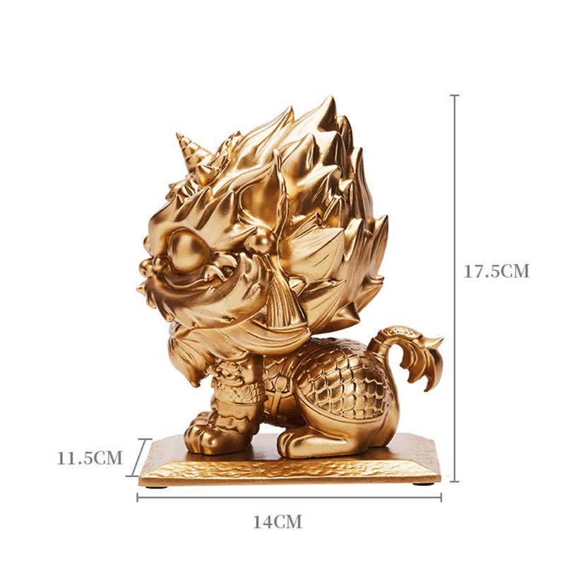 Lion Statue Strength Resin Home Office Decoration