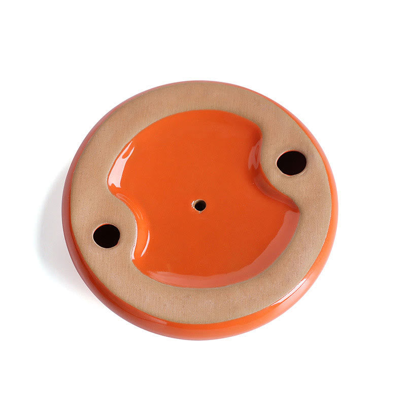 Persimmon Ceramic Meditation Healing Incense Burner Incense Holders