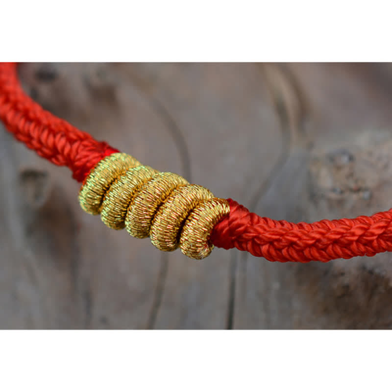 Handmade Simple Design Chinese Knotting Luck Strength Braid String Bracelet