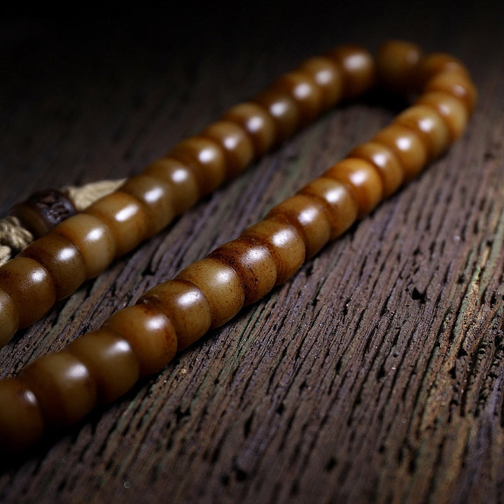 Tibetan Yak Bone Balance Strength Wrist Mala