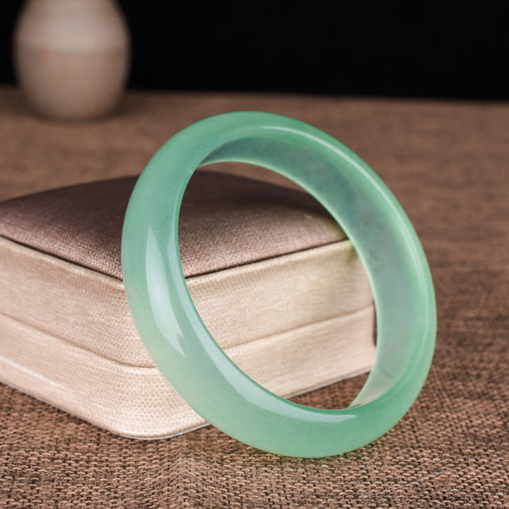 Natural Jade Luck Healing Prosperity Bangle Bracelet