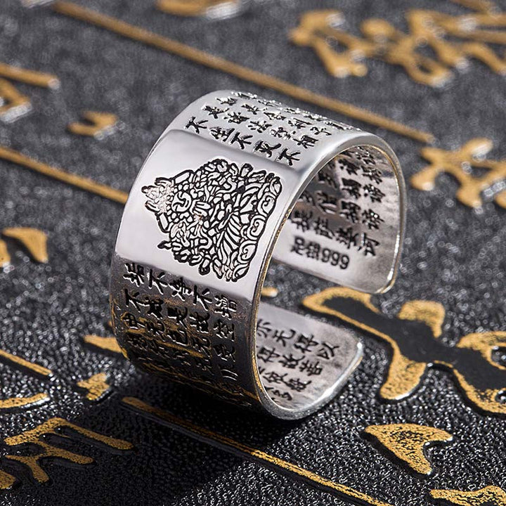 FengShui Buddha Chinese Zodiac Protection Adjustable Ring