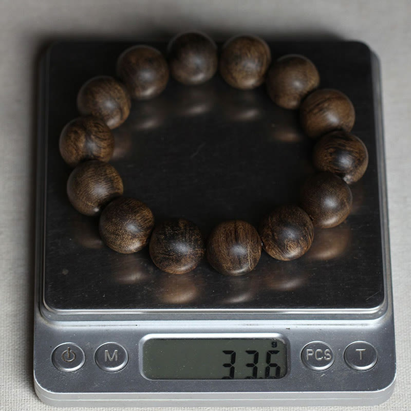 Buddha Stones Nine Points Sinking Water Vietnam Hoi An Agarwood Peace Strength Bracelet