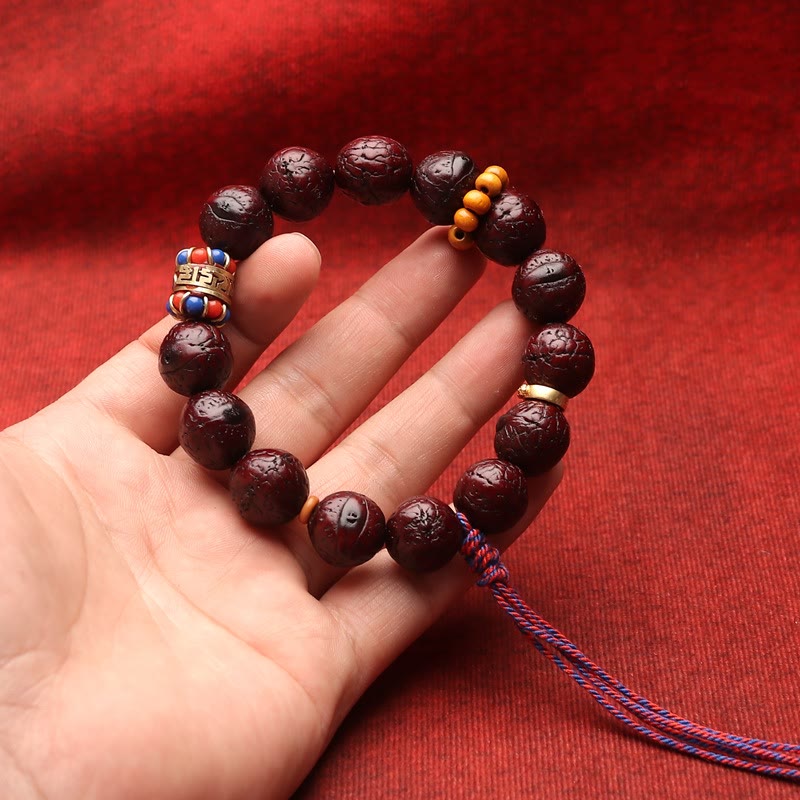 Buddha Stones Bodhi Seed Bead Peace Calm Tassel Bracelet