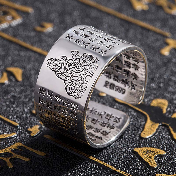 FengShui Buddha Chinese Zodiac Protection Adjustable Ring